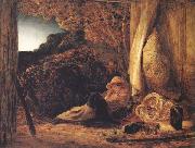 Samuel Palmer The Sleeping Shepherd oil on canvas